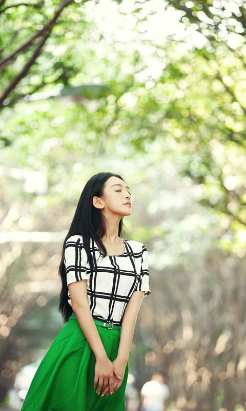 中国内地女演员清纯美女范曹阳安卓手机壁纸图片