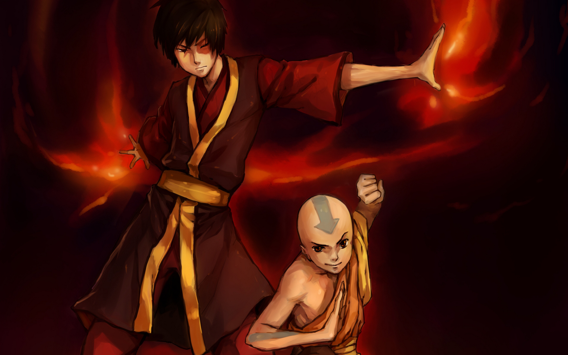 动漫《降世神通最后的气宗》高清电脑桌面壁纸图片