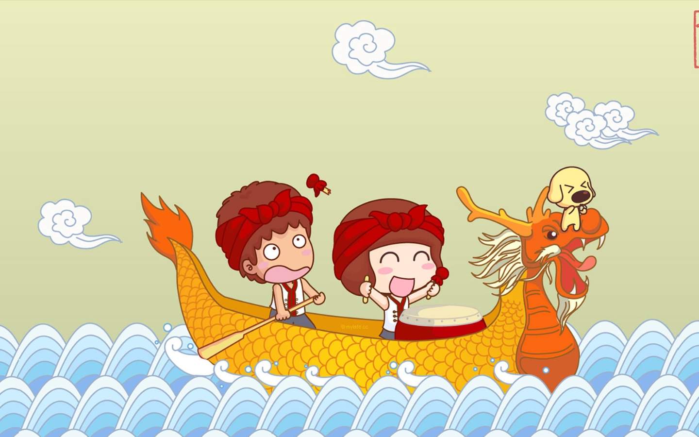 端午节可爱卡通创意图片桌面壁纸图片