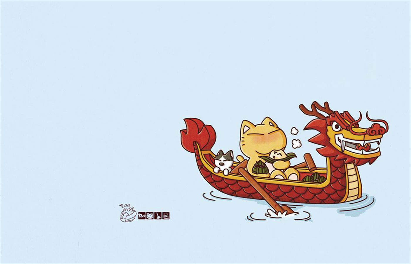 端午节美味粽子桌面壁纸图片