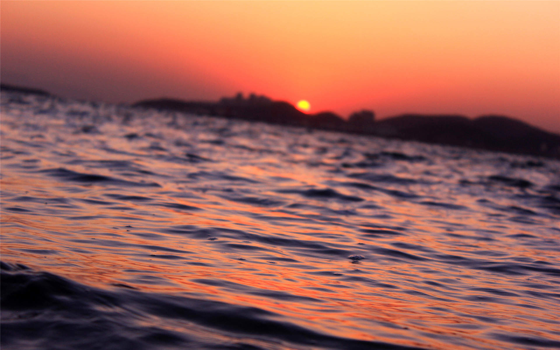 都市唯美绚丽夕阳美景手机壁纸图片