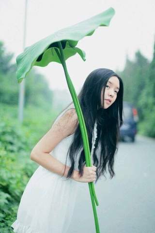 自然美女图片