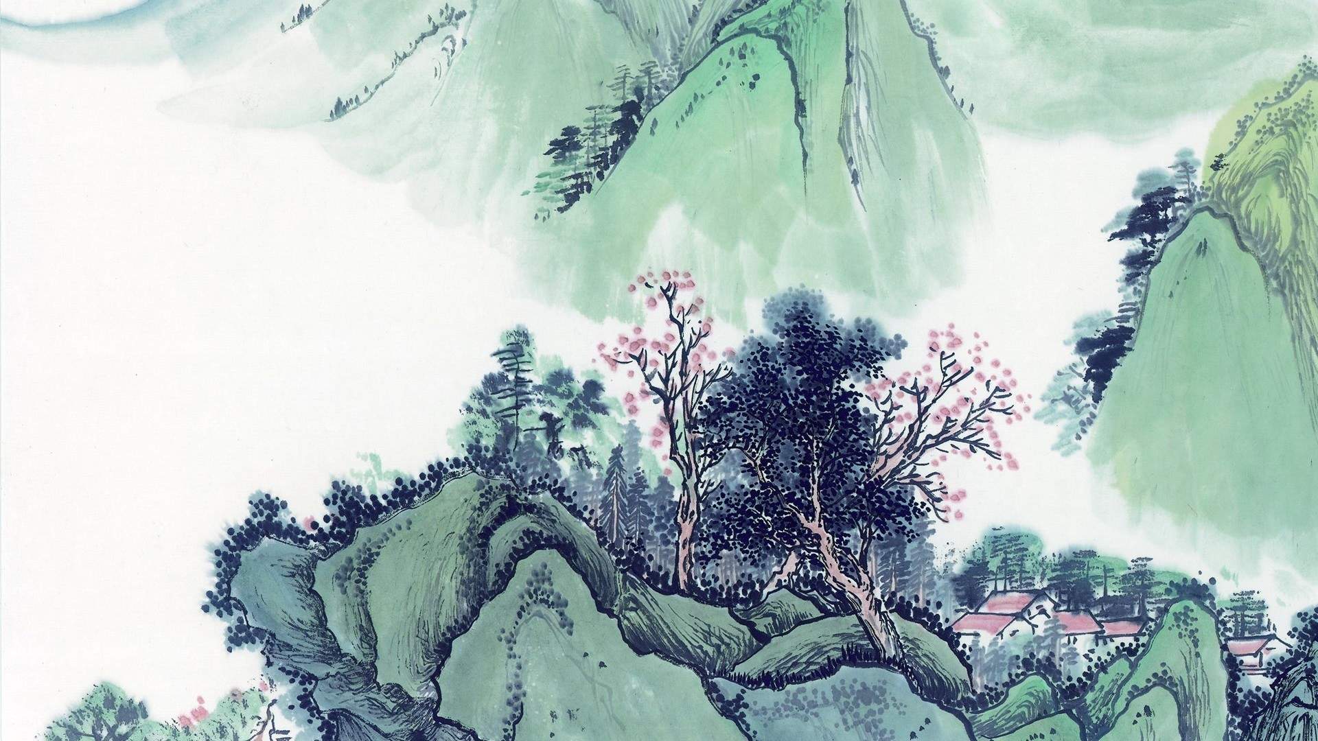 壮丽唯美山水风光高清电脑桌面主题壁纸图片图片