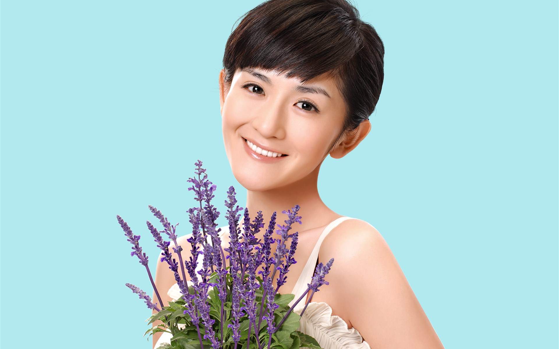 张杰黑白时尚硬照写真图片图片