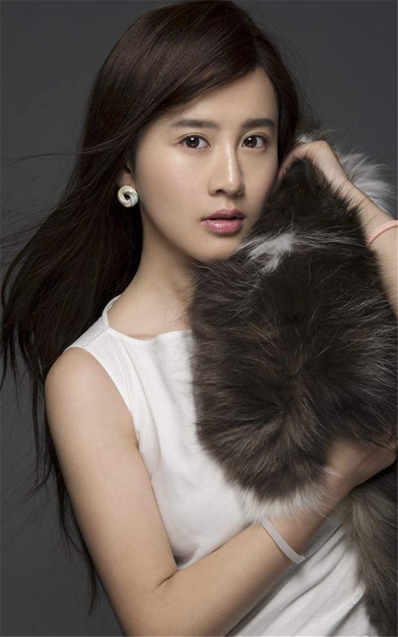夏梓桐与猫咪拍写真可爱唯美手机壁纸图片