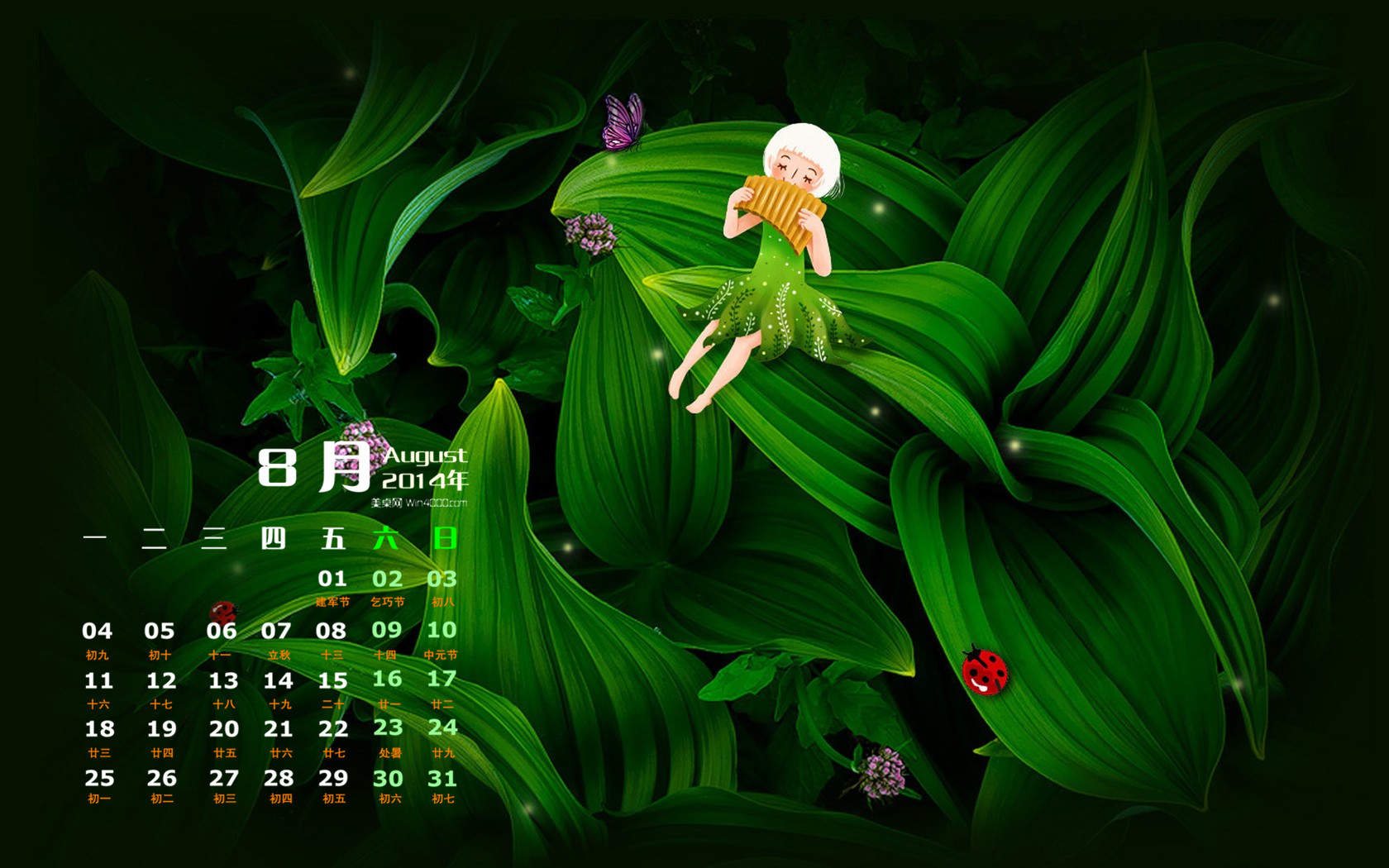 高清绿色护眼手机壁纸图片