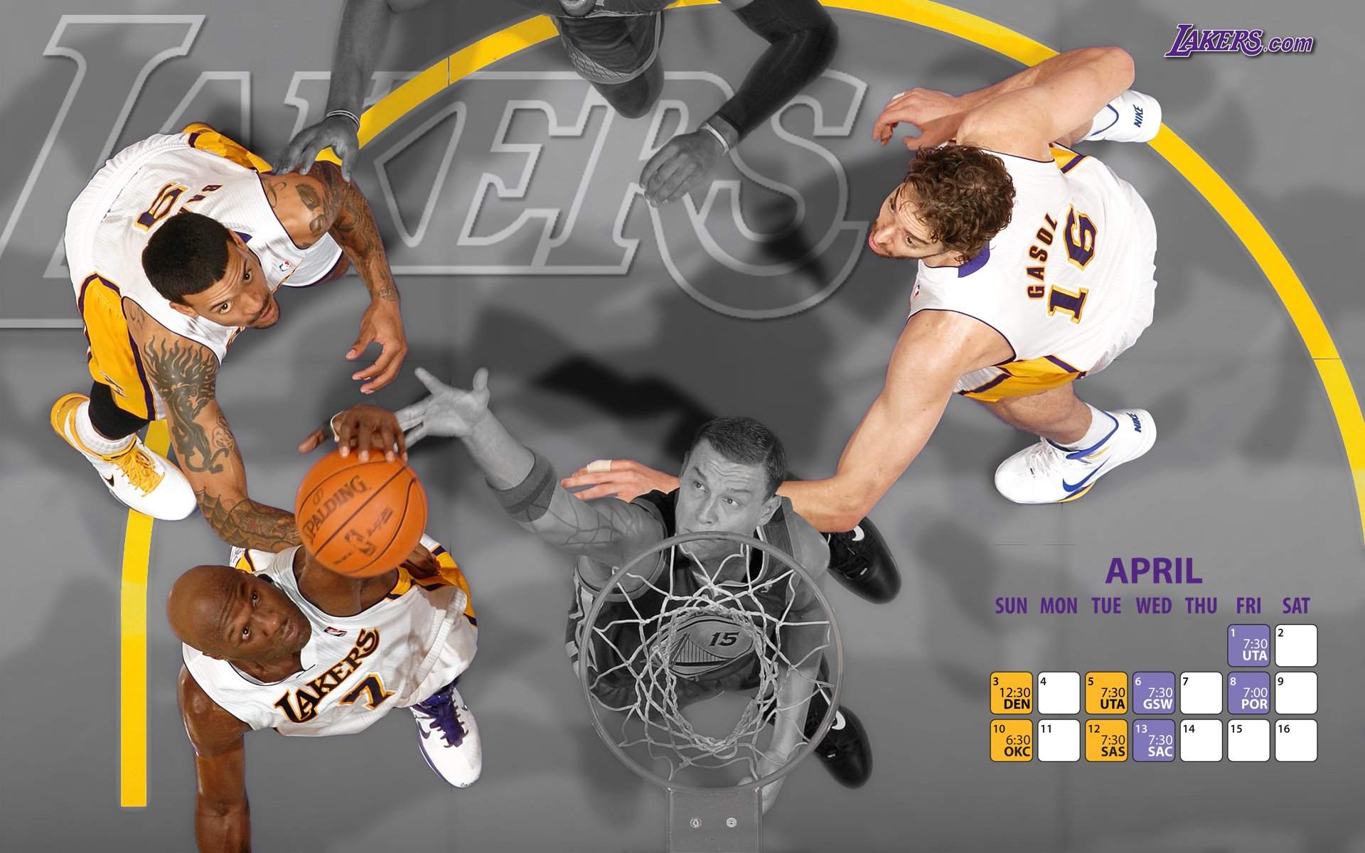 NBA球星高清图片合集经典电脑桌面壁纸第一辑图片