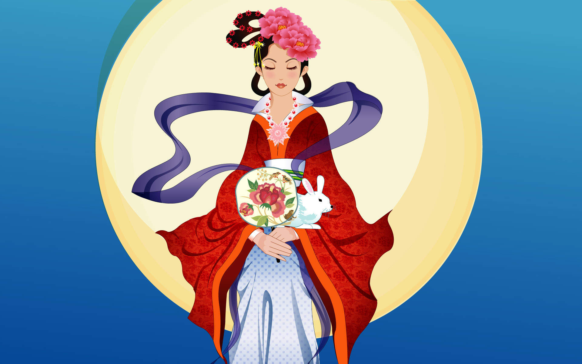 中秋节嫦娥奔月素材壁纸图片 第五辑图片