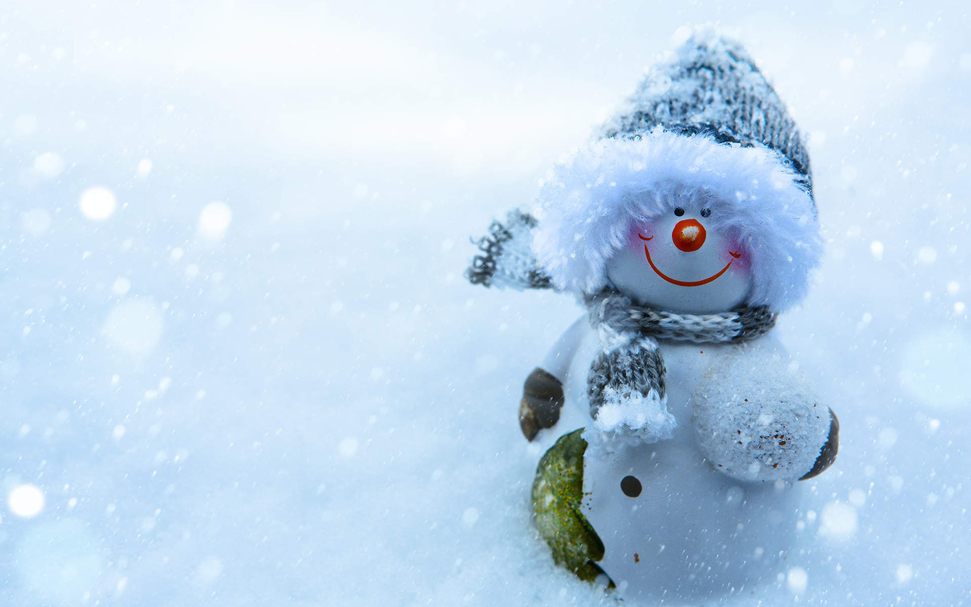 圣诞节可爱雪人唯美意境高清图片桌面壁纸（1）图片