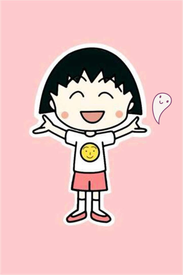 可爱萌系童年的陪伴樱桃小丸子高清手机壁纸下载图片