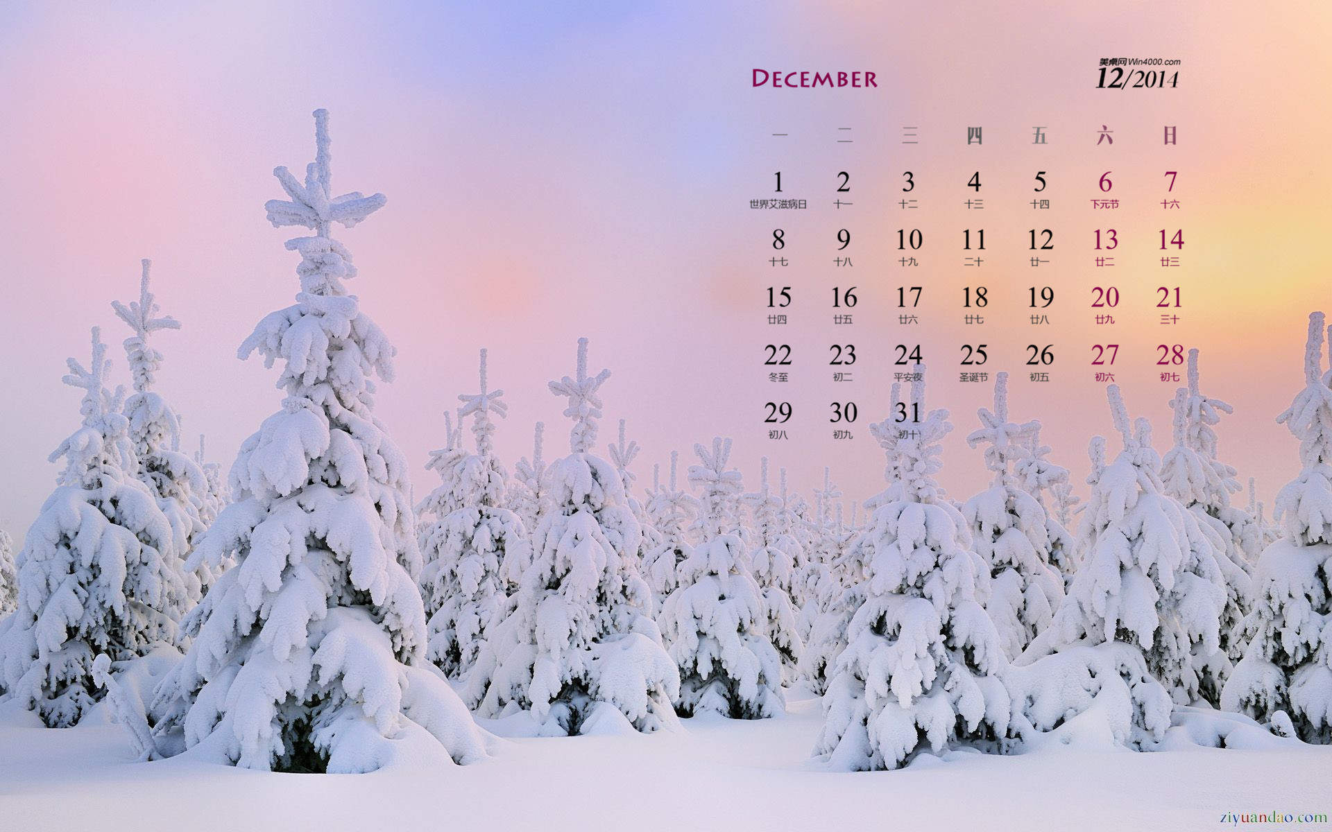 风景白雪图片