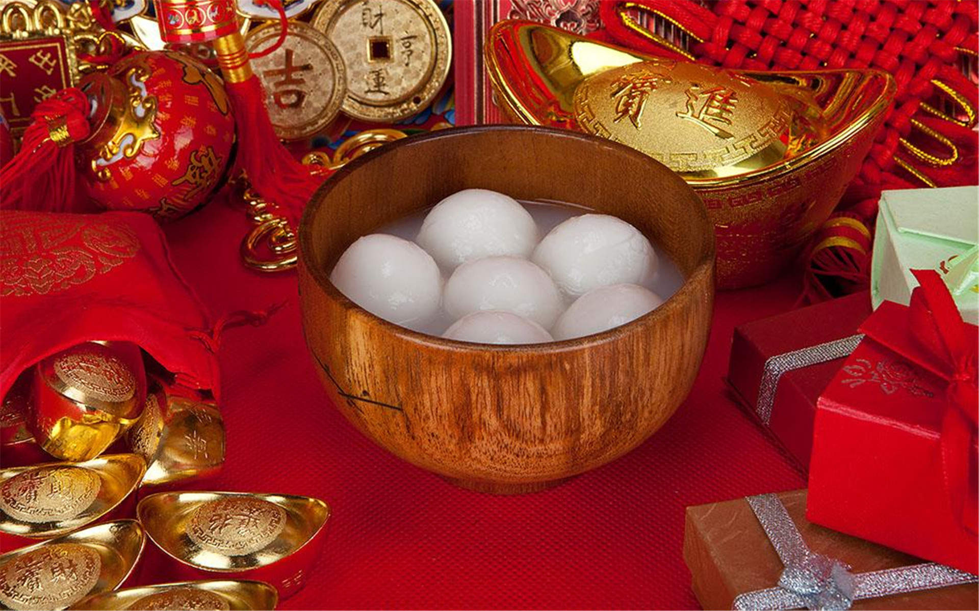 尖上的中国中华小吃面点精致桌面壁纸图片