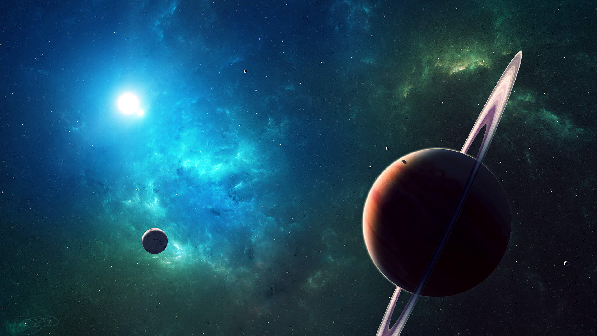 精选唯美太空绚丽多彩璀璨星空宇宙高清图片电脑桌面壁纸下载第一辑图片