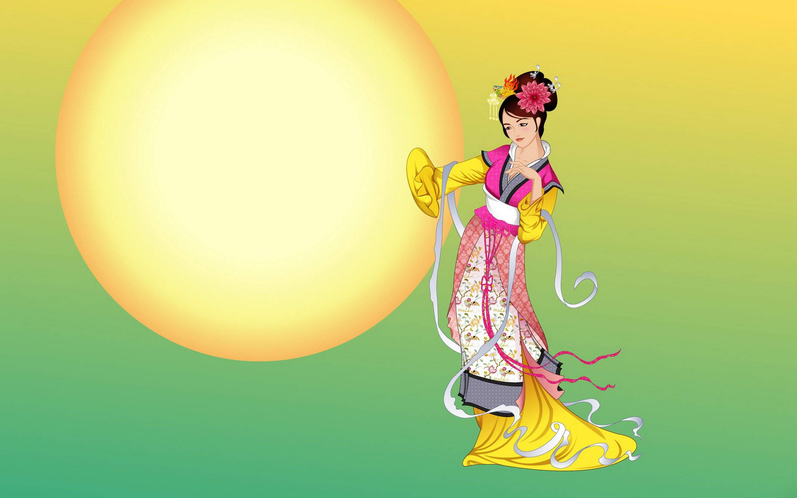 中秋节嫦娥奔月素材壁纸图片 第二辑图片