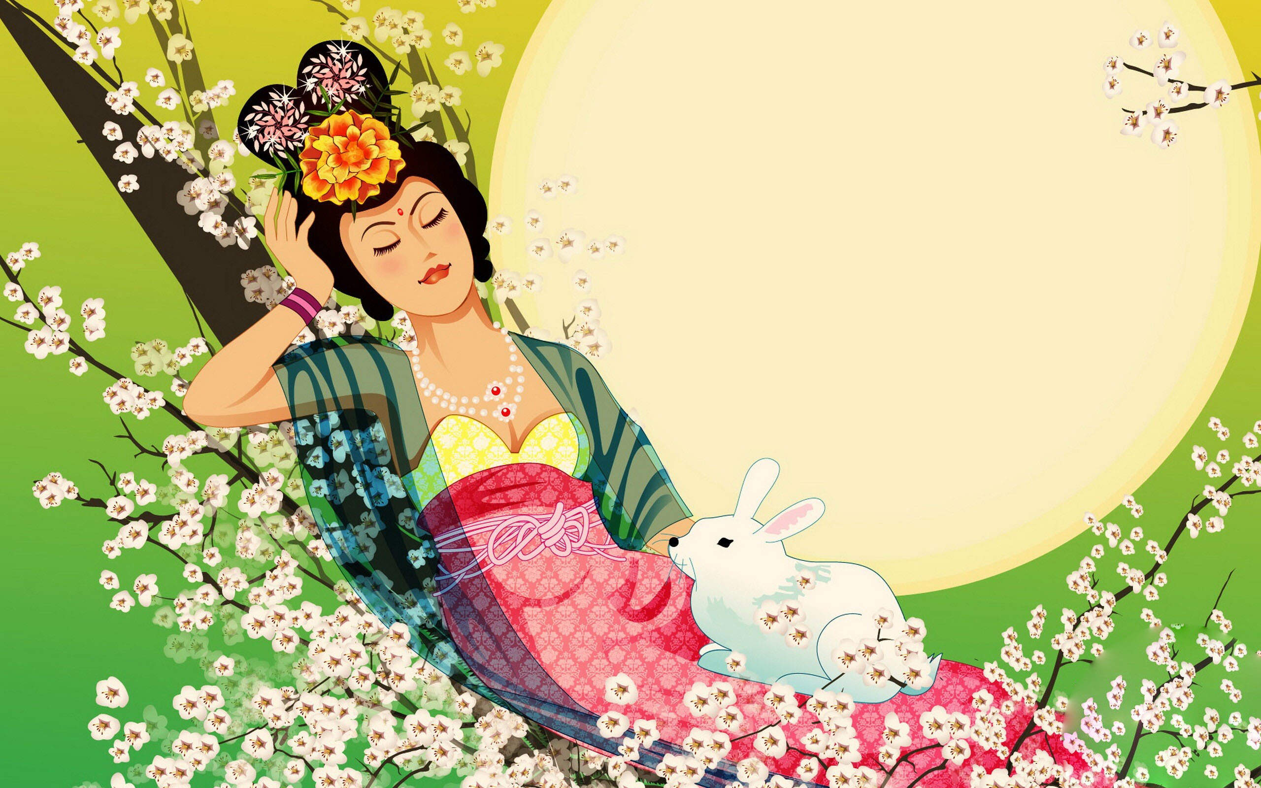 中秋节嫦娥奔月素材壁纸图片 第五辑图片