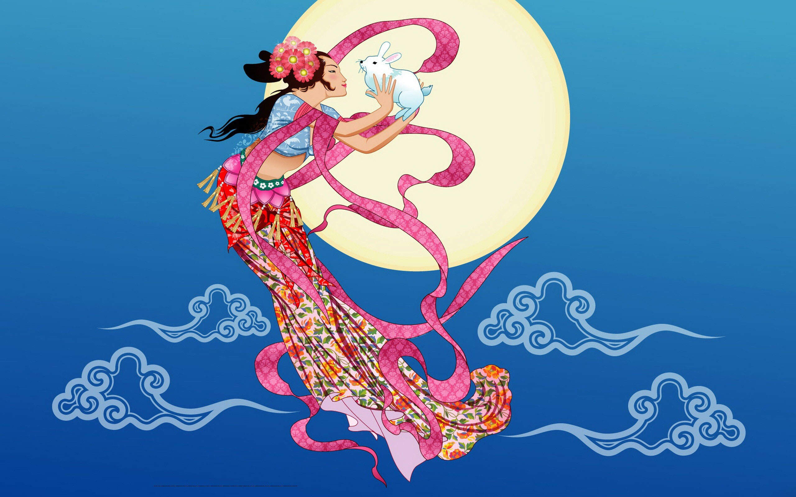 中秋节嫦娥奔月素材壁纸图片 第五辑图片