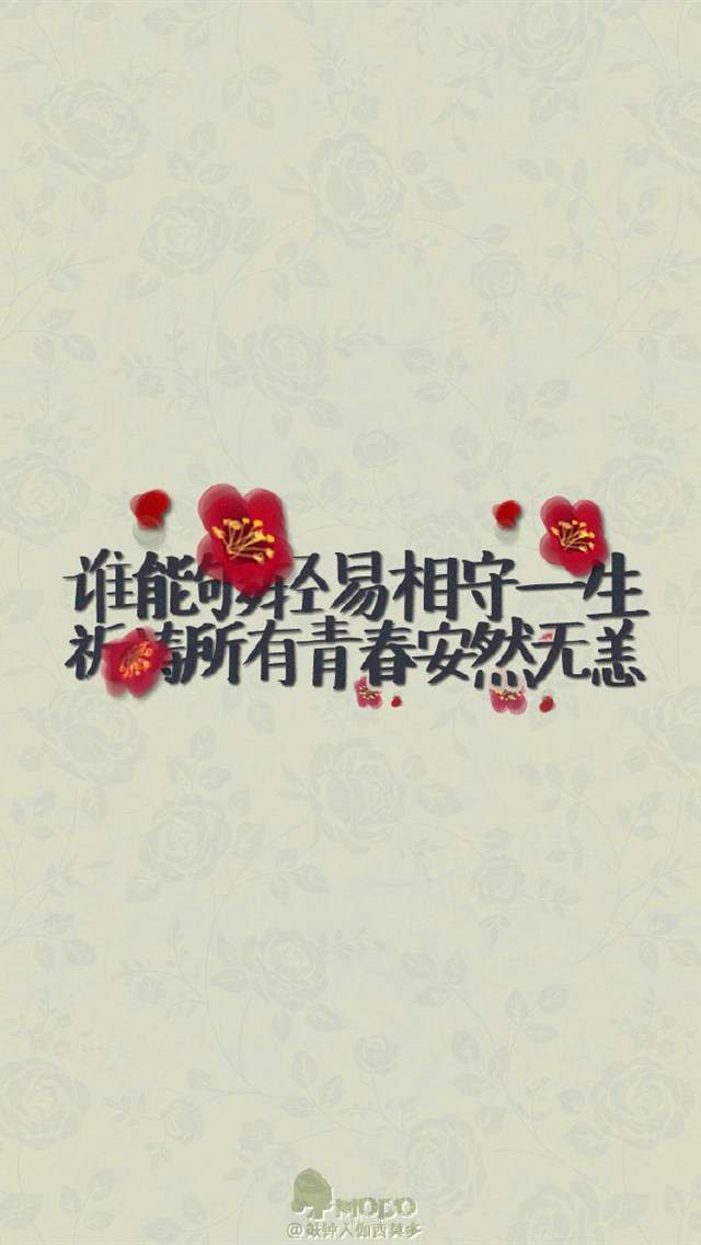 精选创意文字简约伤感励志iPhone5s壁纸2下载图片