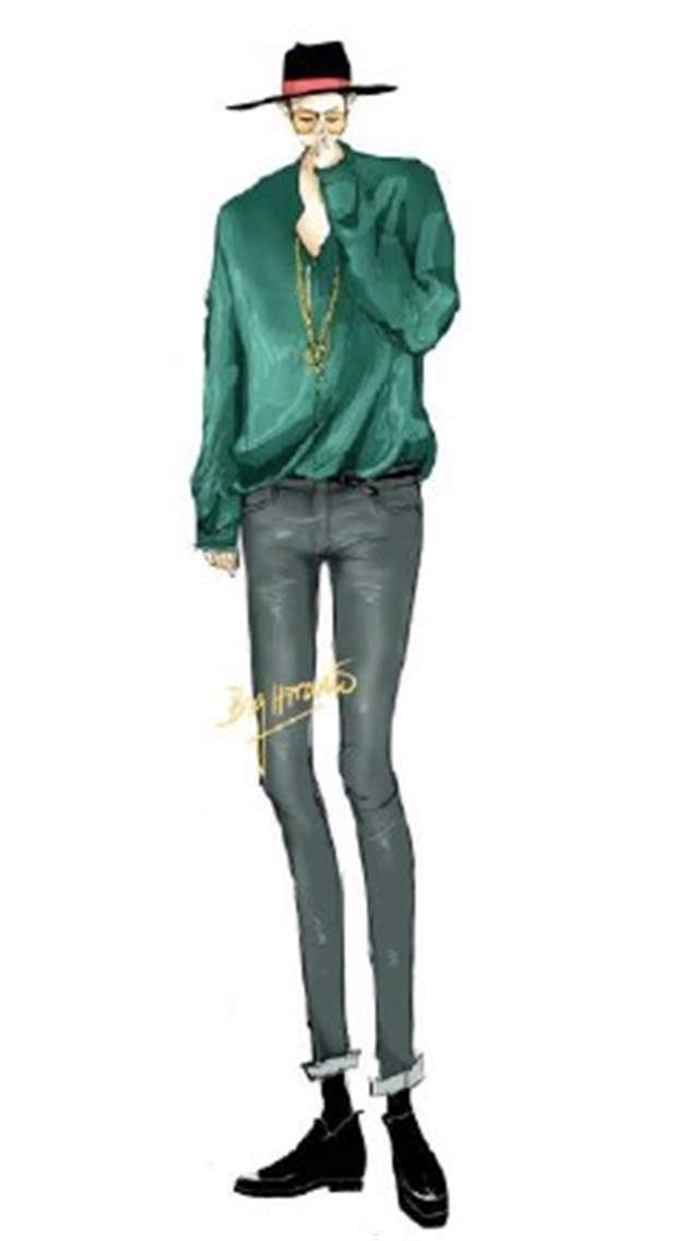 插画师Xuan loc Xuan青春男女情侣手机壁纸图片
