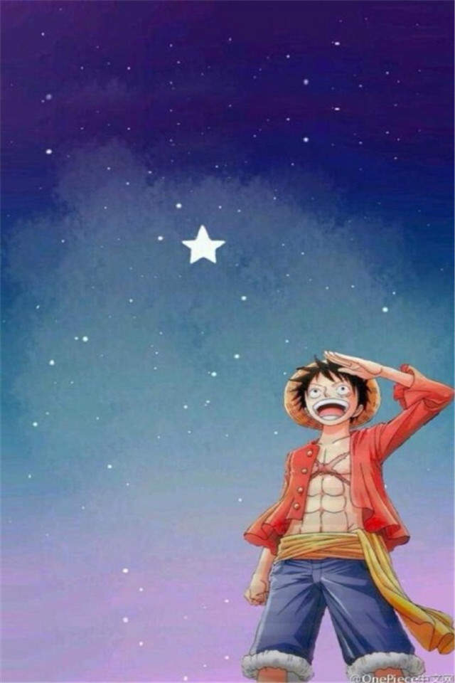 《海贼王》黑白手绘高清手机壁纸图片