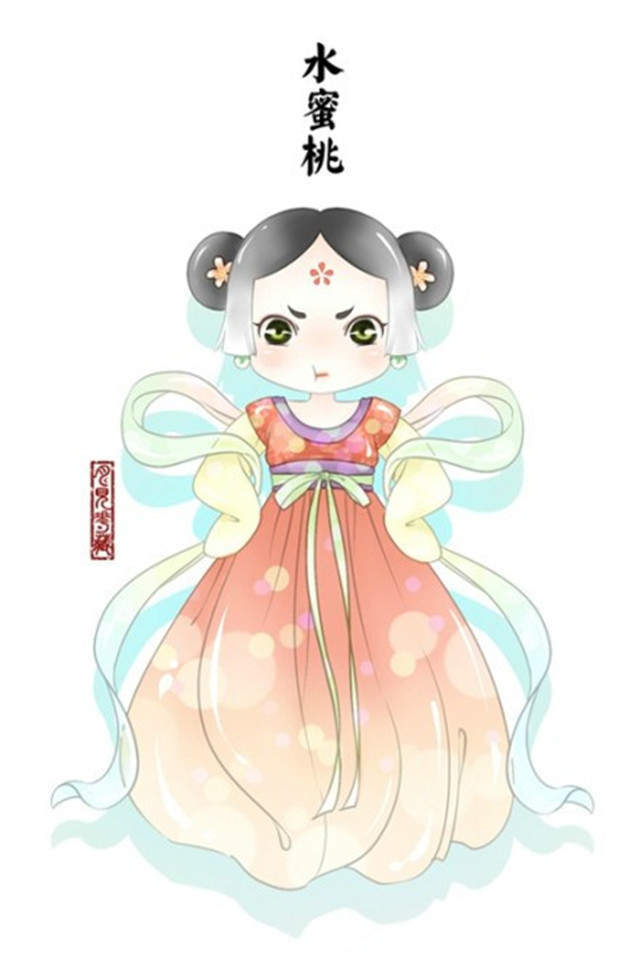 热门动漫电脑可爱少女系韩国娃娃摩丝摩丝星期心情桌面壁纸图片