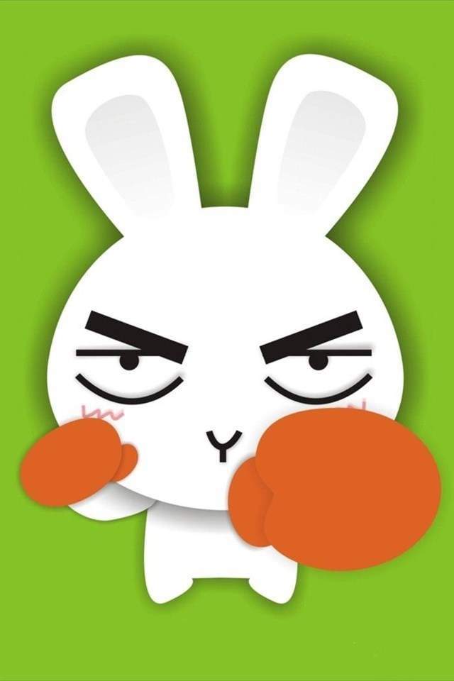 超可爱的卡通兔子图片手机壁纸图片