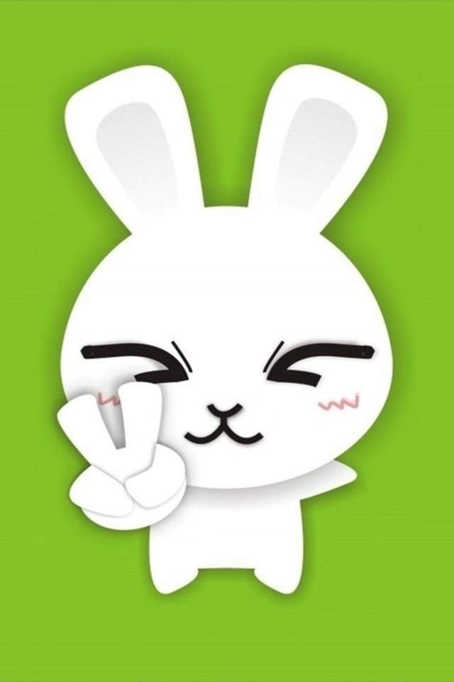 超可爱的卡通兔子图片手机壁纸图片
