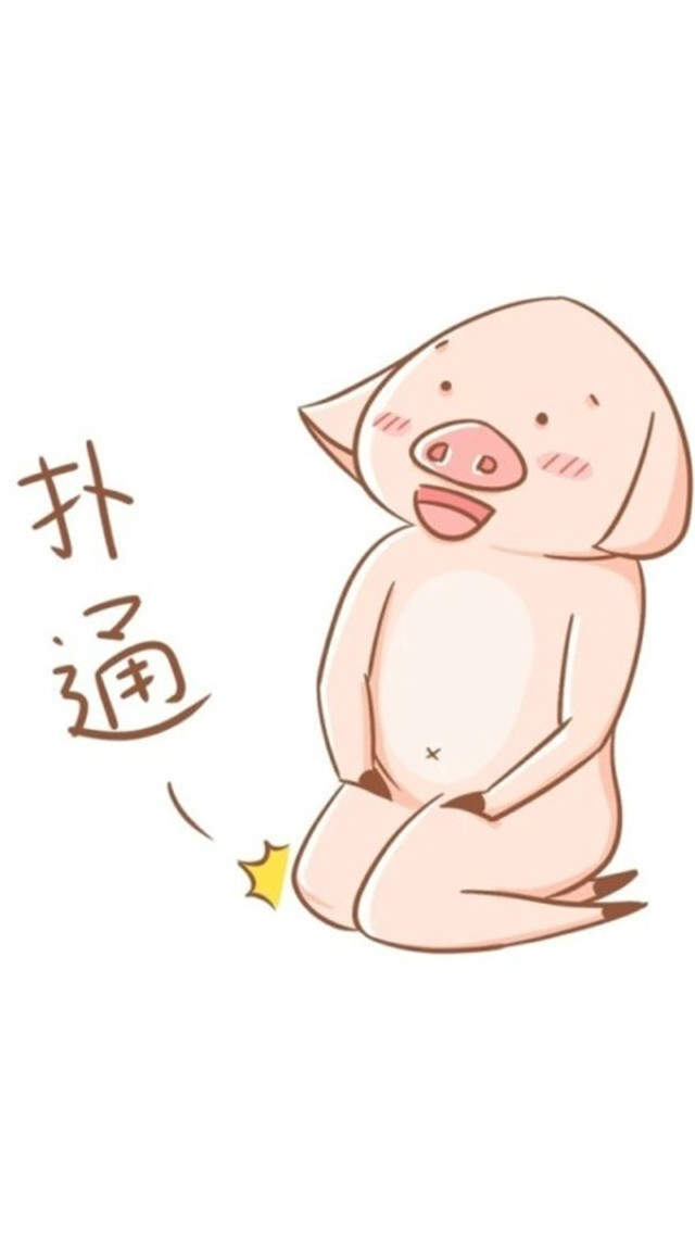 萌贱小猪可爱高清手机桌面壁纸下载图片
