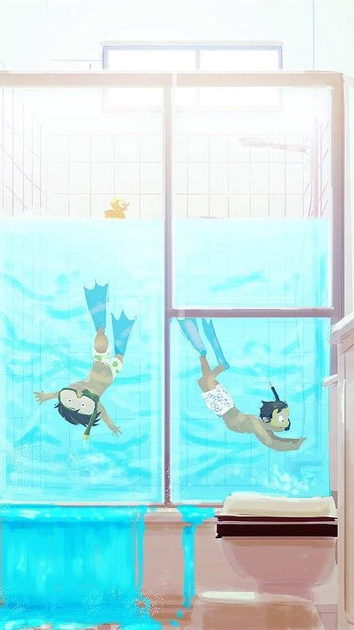 儿童节快乐插画图片手机壁纸下载图片