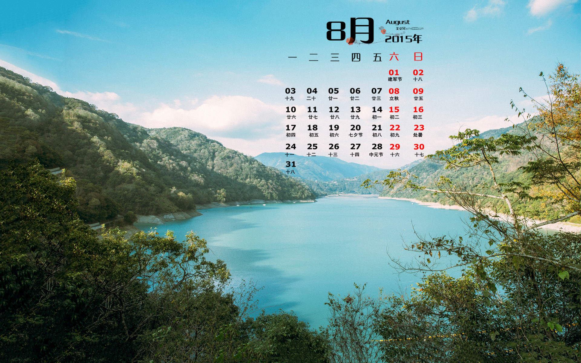 湖面上的两只爱心白天鹅桌面壁纸下载图片