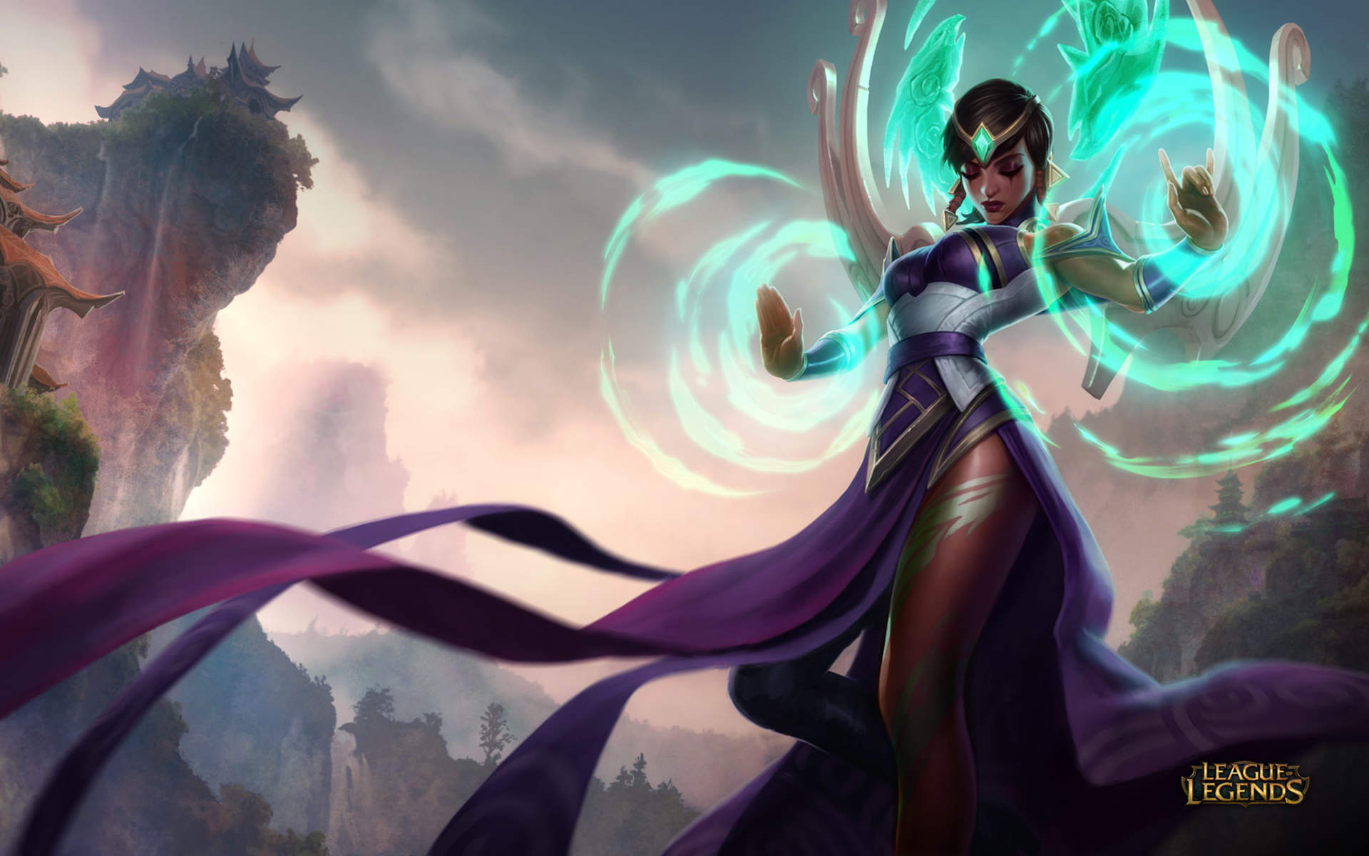 英雄联盟LOL天启者卡尔玛图片电脑壁纸5p下载图片