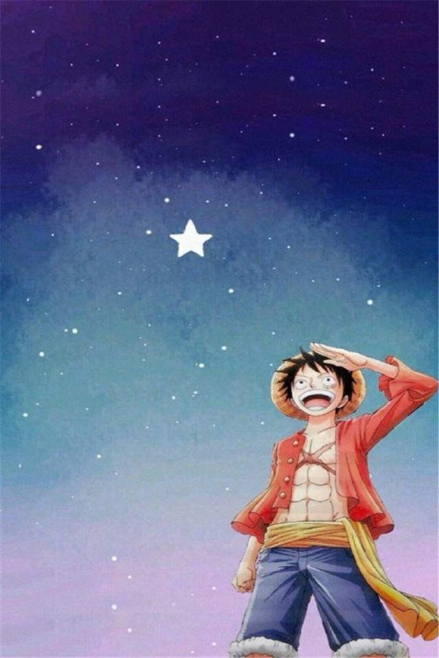 《海贼王》黑白手绘高清手机壁纸图片