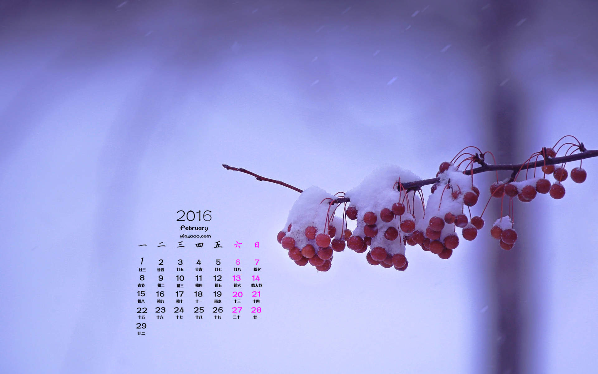雪景桌面图片