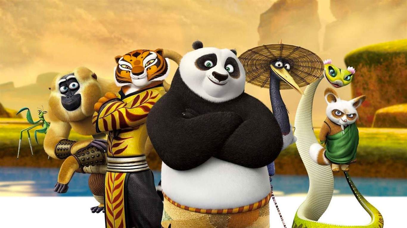 2016年3月日历壁纸功夫熊猫3搞笑图片图片