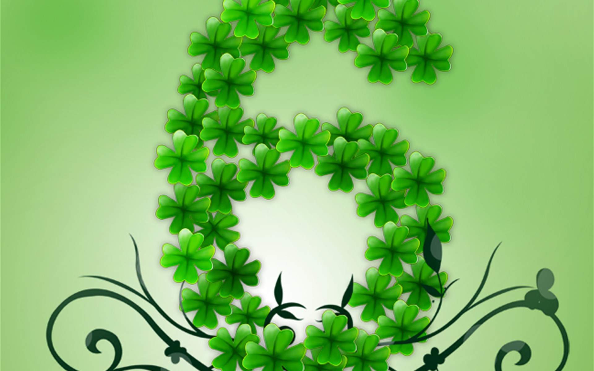 清新护眼四叶草图片图片