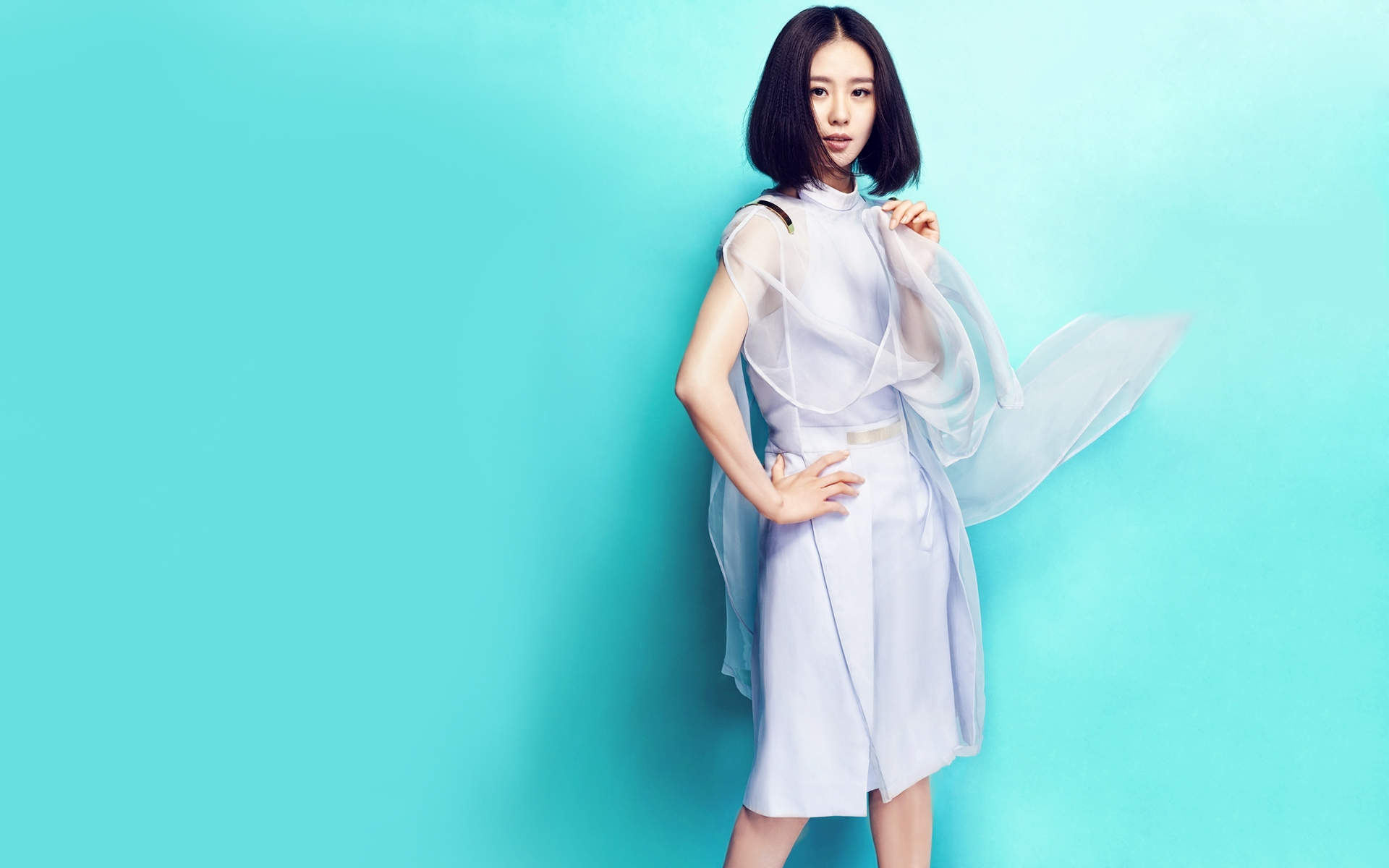 美女明星李晟桌面超清壁纸图片