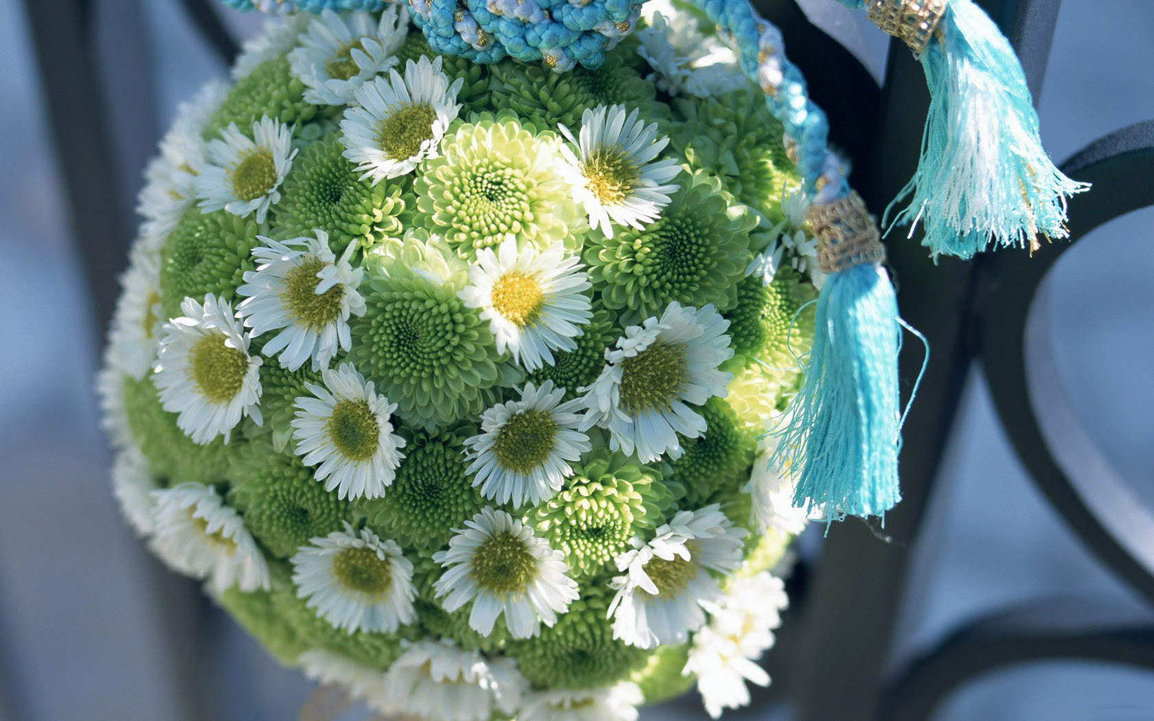 小清新治愈花束油画手机壁纸图片