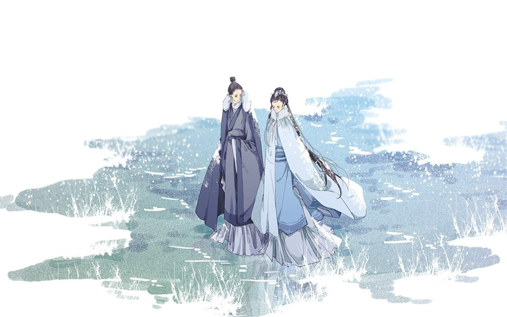 手绘动漫美女COS卡通手机壁纸图片图片