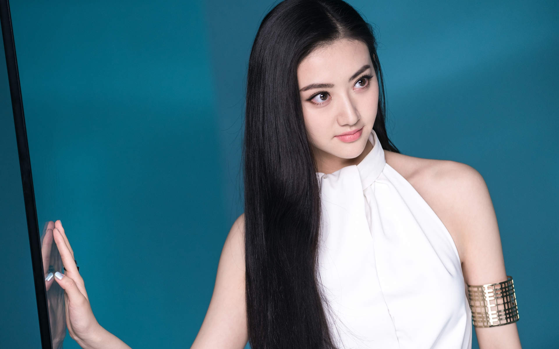 高清中国内地陕西西安女演景甜清新甜美高清桌面壁纸图片