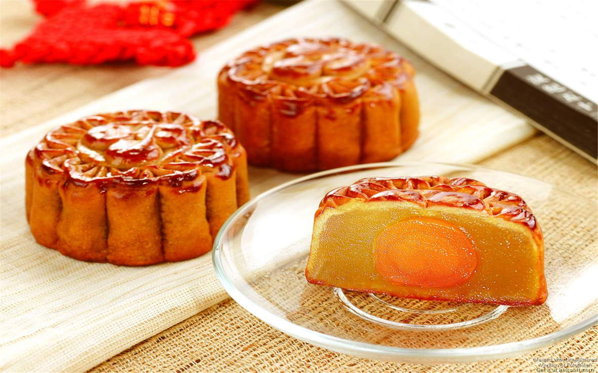 中秋节精美月饼高清美食桌面壁纸图片大全图片