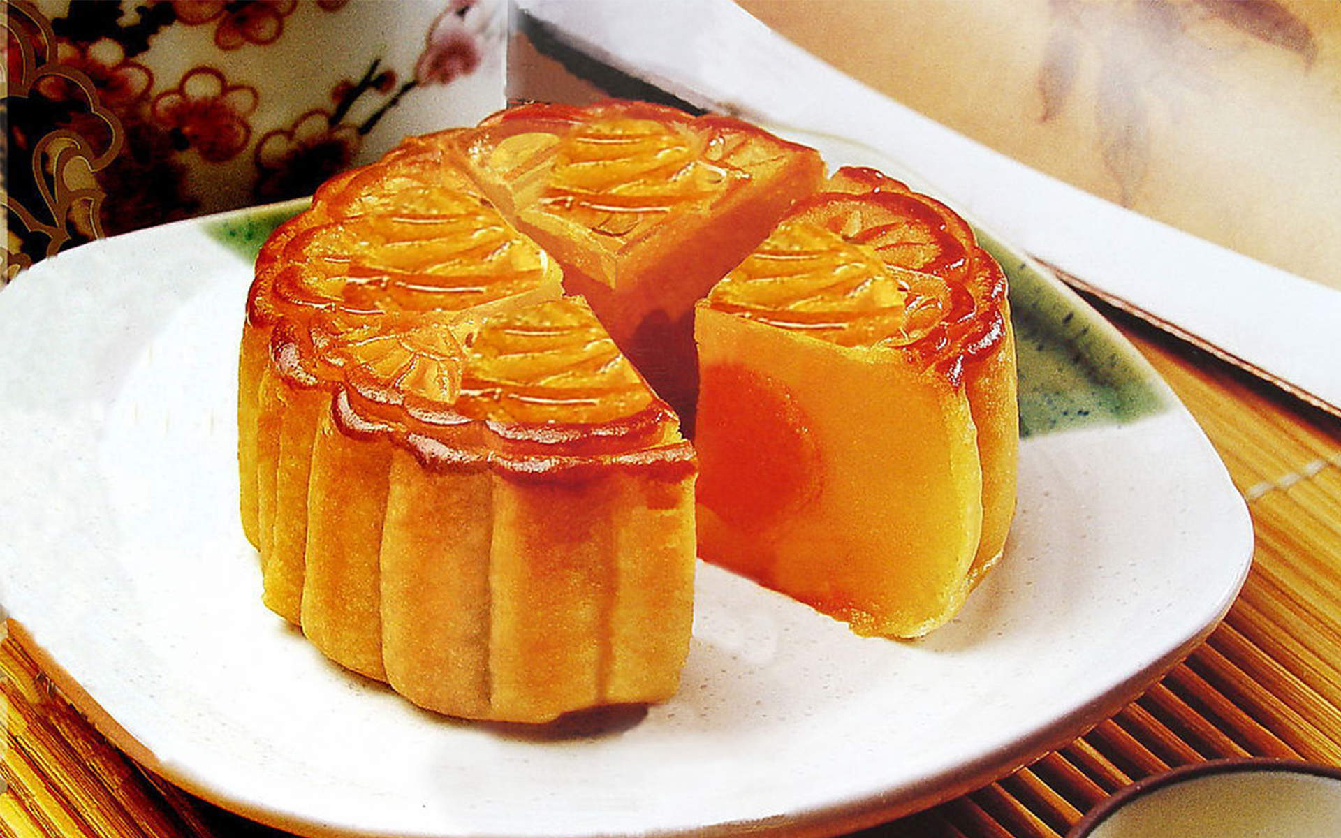 中国传统节日中秋节美味月饼图片桌面壁纸图片