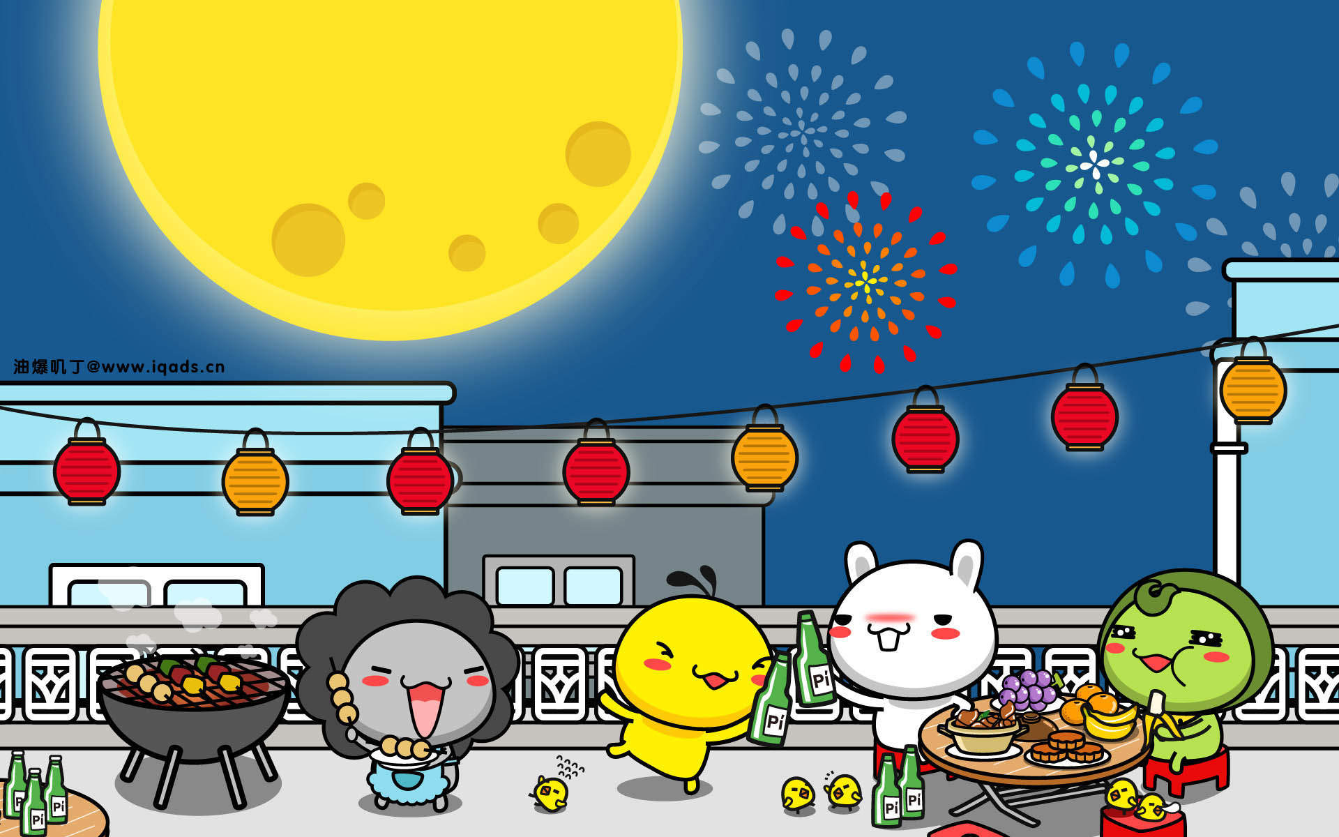 可爱小精灵毕加猪卡通桌面壁纸图片大全下载（二）图片