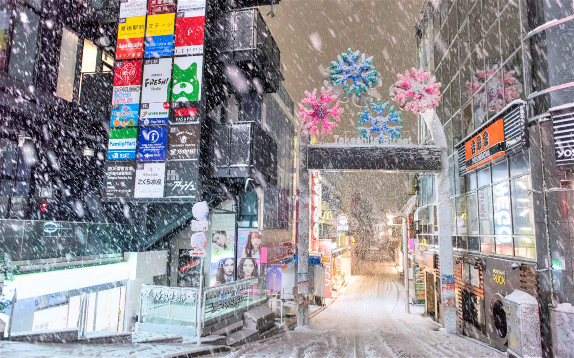 下雪图片