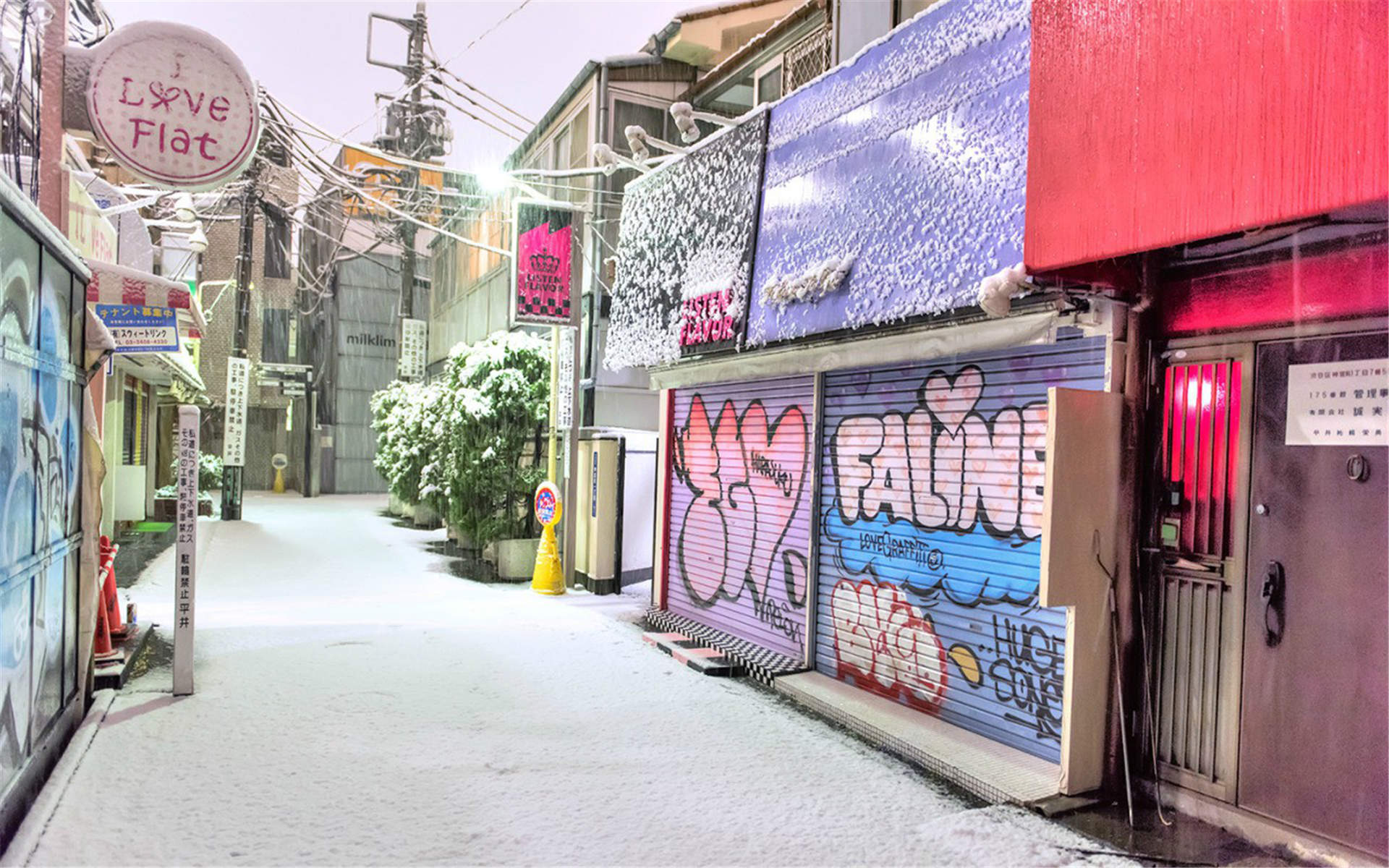 下雪图片