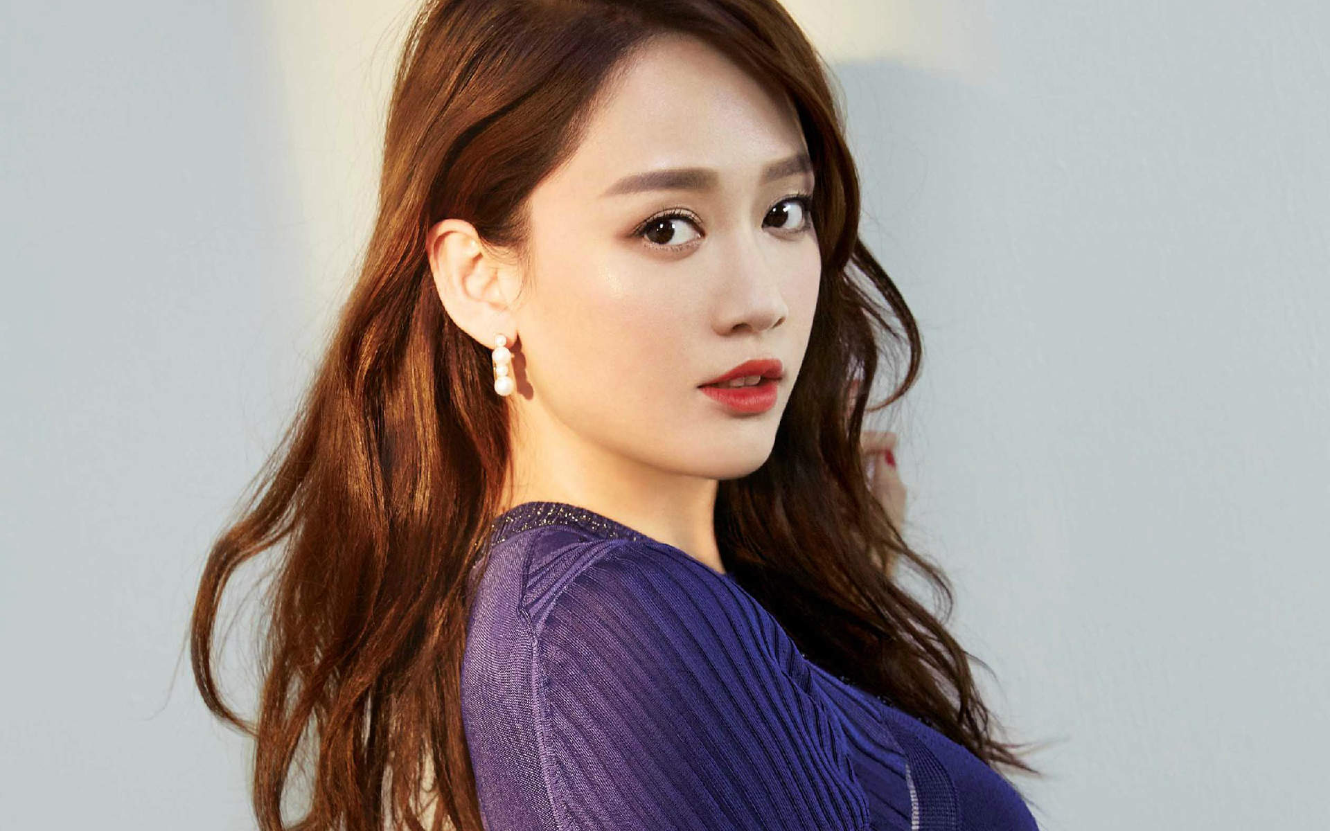 高清台湾省新竹县女演员《笑傲江湖OL》陈乔恩代言唯美东方不败精选壁纸图片