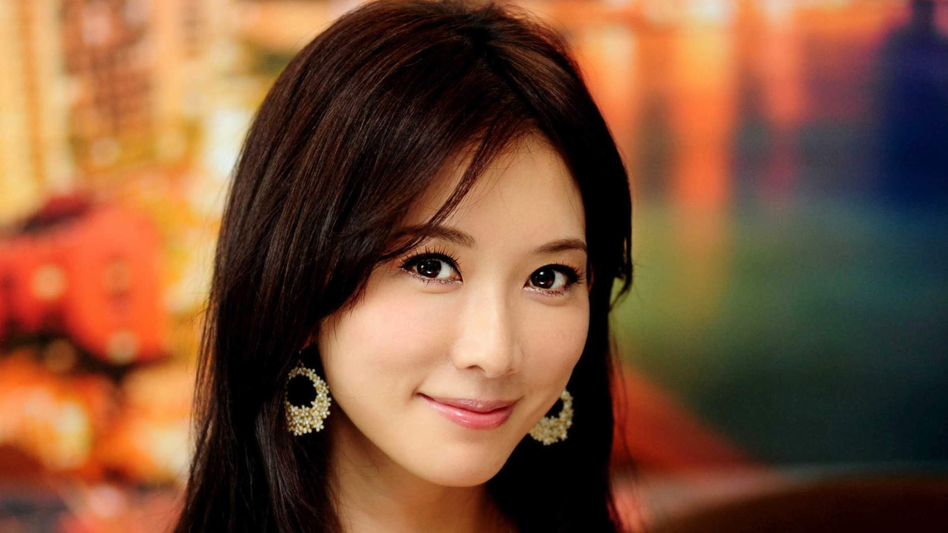 大陆女明星清新美女治愈系清纯唯美白皙高清桌面壁纸图片
