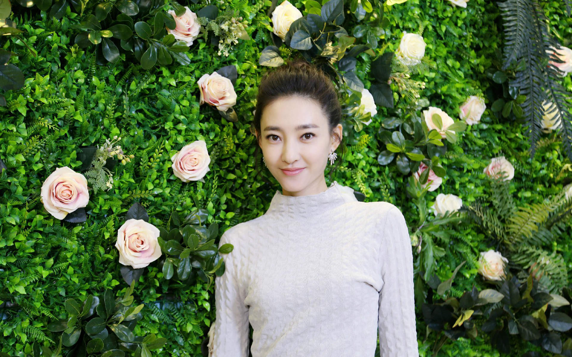 素颜女神王丽坤清新摄影高清电脑壁纸下载图片
