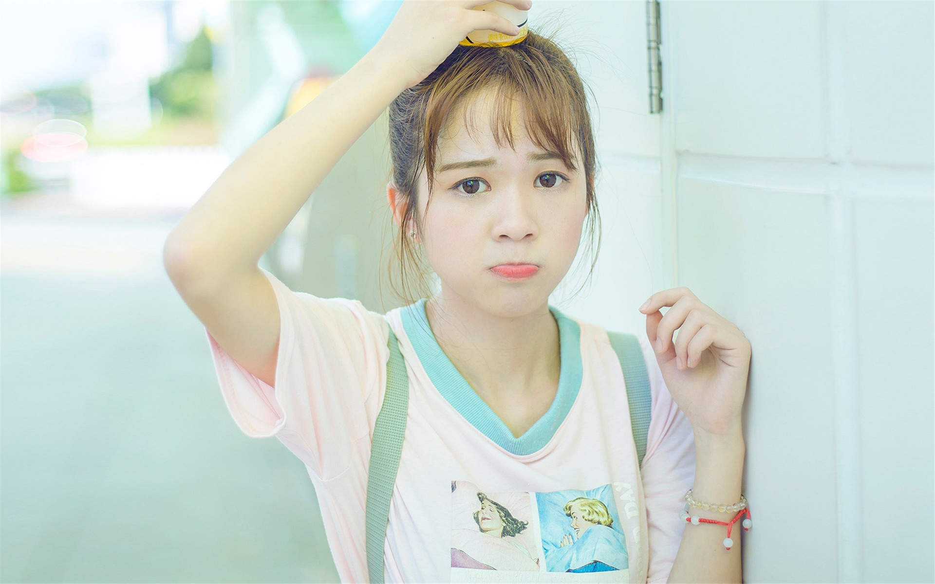 可爱女生创意手机壁纸图片图片
