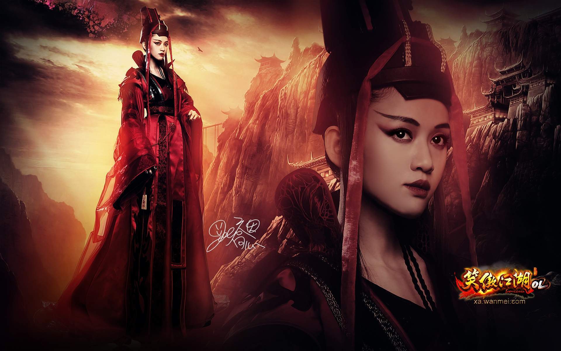 高清台湾省新竹县女演员《笑傲江湖OL》陈乔恩代言唯美东方不败精选壁纸图片 高清台湾省新竹县女演员《笑傲江湖OL》陈乔恩代言唯美东方不败精选壁纸图片
