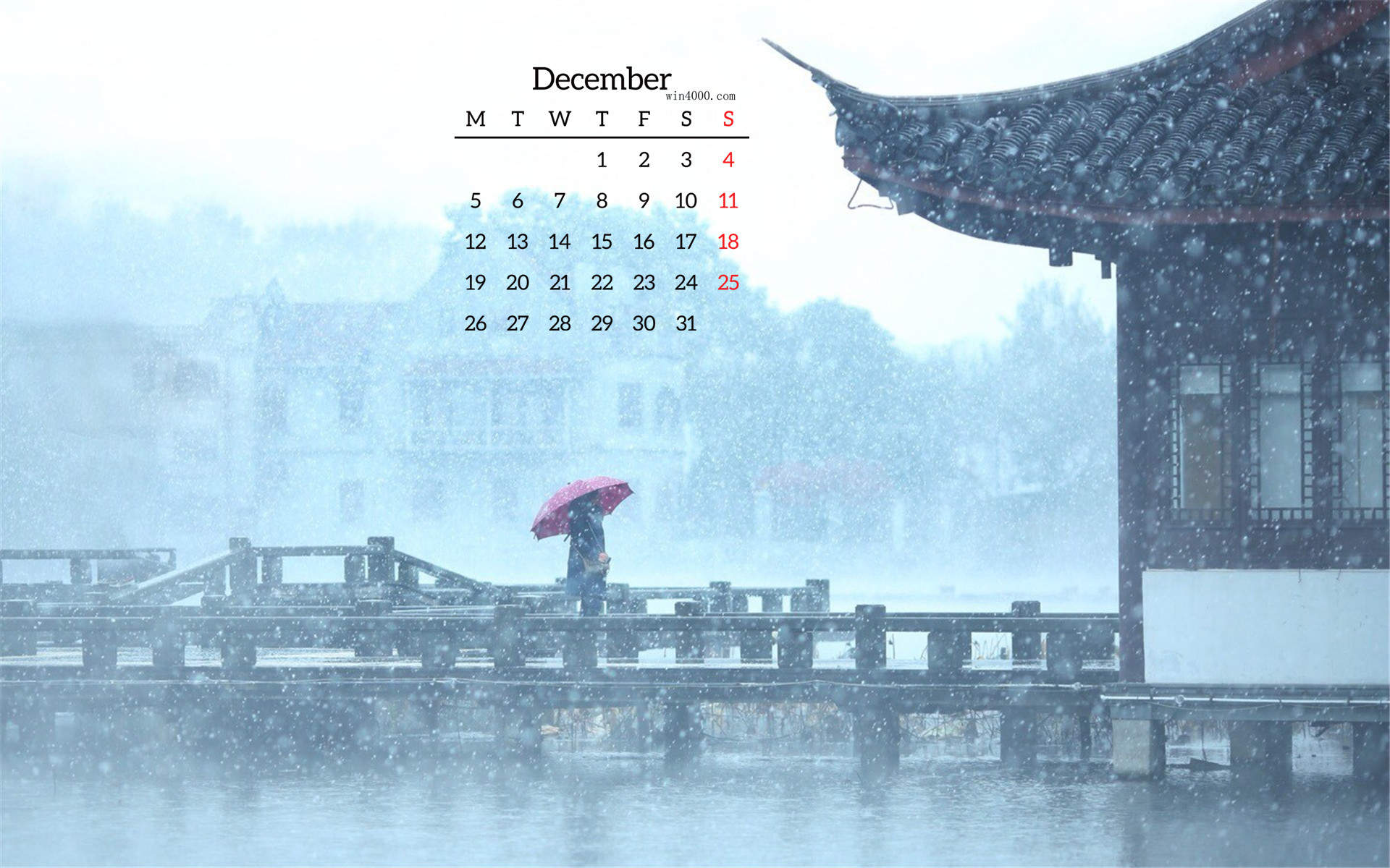 雪景桌面图片