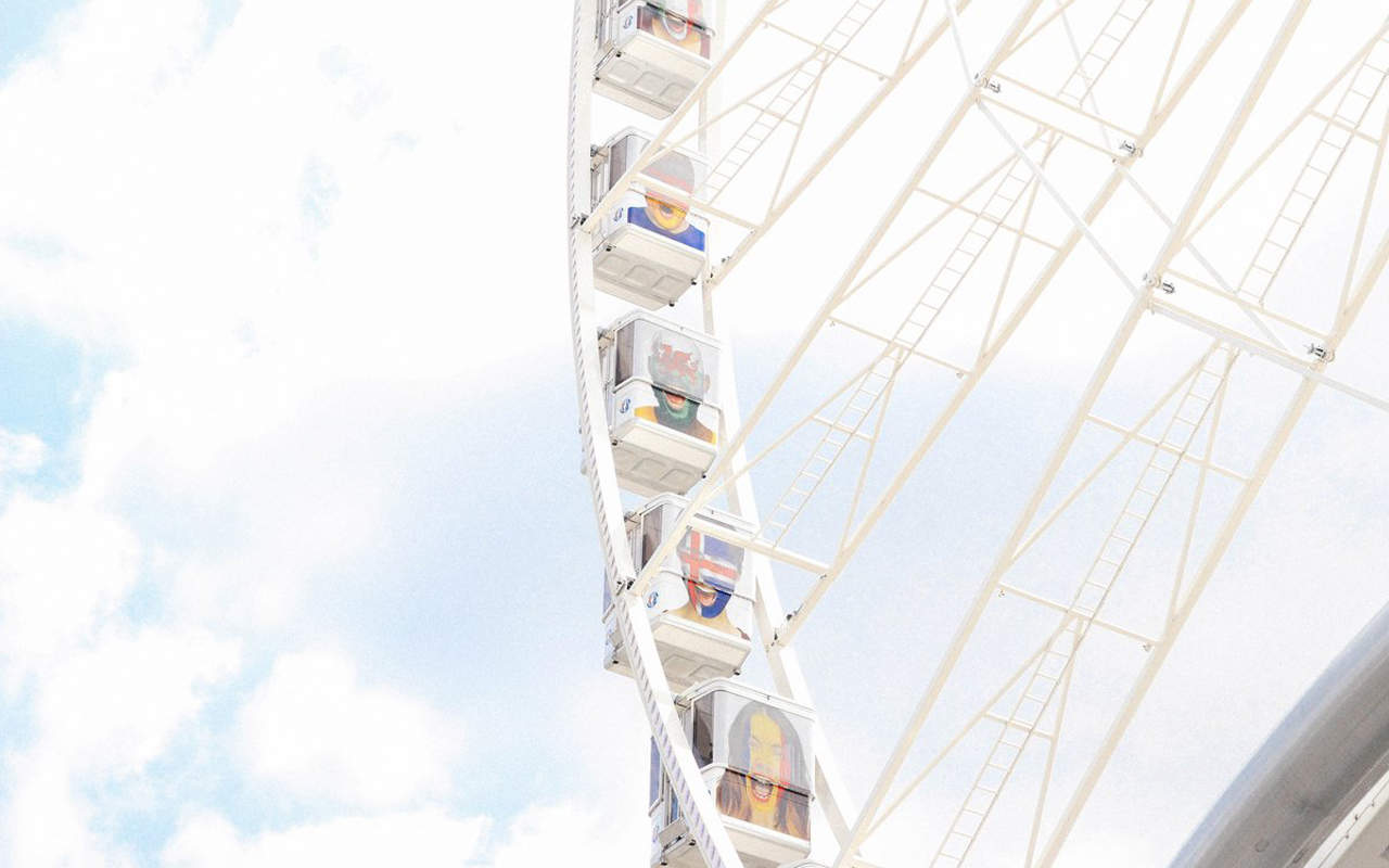 幸福摩天轮唯美摄影图片手机壁纸图片